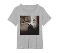 Chris Isaak Wicked Game Cantante Pop de Simon Fowler Camiseta, Mujer Tallas Grandes, Gris Jaspeado, 1XL Grande