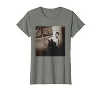Chris Isaak Wicked Game Cantante Pop de Simon Fowler Camiseta, Mujer, Verde Militar Jaspeado, 3XL
