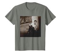 Chris Isaak Wicked Game Cantante Pop de Simon Fowler Camiseta, Niños, Verde Militar Jaspeado, 3 años