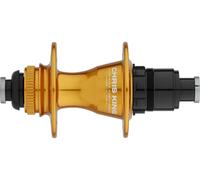 Chris King Buje RT R45 Disc Center Lock amarillo 12 x 142 mm / 28 agujeros / SRAM XDR