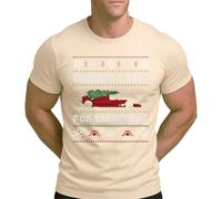 Chris Rea - Driving Home for Christmas Ferrari | Ugly Christmas Christmas Camiseta para hombre, naturaleza, M