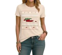 Chris Rea - Driving Home for Christmas Ferrari | Ugly Christmas Christmas - Camiseta para mujer, natural, S