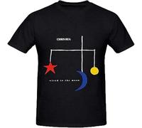 Chris Rea Wired to The Moon Rock Graphic Printed T-Shirt for Fashion tee Mens Black 3XL