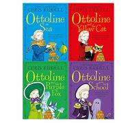 Chris Riddell Collection 4 Books Set (Ottoline and the Purple Fox, Ottoline at Sea, Ottoline Goes to School, Ottoline and the Yellow Cat)