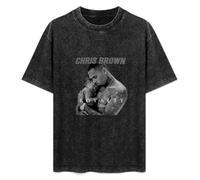 Chris Royalty Brown Men's T-Shirt Unisex Black Cotton Hip Hop Print tee Shirts XL