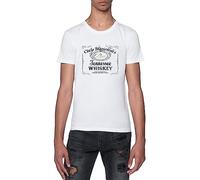 Chris Stapleton C Stapleton Camiseta Blanca para Hombre De Manga Corta con Cuello Redondo White T-Shirt Mens
