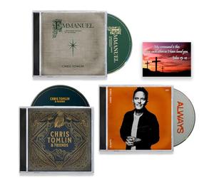 Chris Tomlin "Worship & Praise" Collection: Emmanuel Christmas Songs Of Worship / Chris Tomlin & Friends / Always / + Including Bonus Art Card