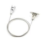 chris-wang 2 Pack soporte de techo galería grande imagen/cartelera/pintura/arte/cristal/acrílico Junta Display Kit Sistema de código colgante de alambre percha (lyc-1922)