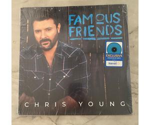 Chris Young Amigos Famosos Edición Limitada Exclusiva Vinilo LP Color Aqua Azul