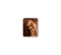 Chriscoco 3Pcs Ear Cuff Oro/Plata Hipoalergénicos Pendientes Clip Para Cartílago Pendientes Sin Agujero Mujer Falso Piercing Oreja Helix