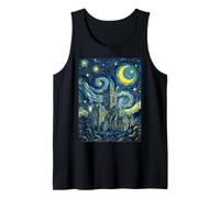 Christ Church Catedral Dublín Noche Estrellada Arte Presente Camiseta sin Mangas