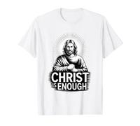 Christ Is Enough Camiseta gráfica económica, Hombre, Blanco, S