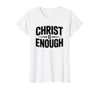 Christ Is Enough Camiseta gráfica económica, Mujer, Blanco, XL