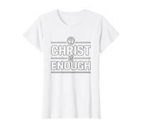 Christ Is Enough Camiseta gráfica económica, Mujer, Blanco, XL