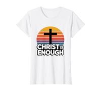 Christ Is Enough Camiseta gráfica económica, Mujer, Blanco, XL