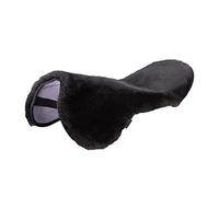 CHRIST Revestimiento de Borrego Natural para Silla Inglesa Cubierta, Zalea o Funda de Piel de Cordero para Montura Inglesa de Caballo. Color marrón y Talla Pura Sangre (15,5“-17,5“)