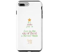 Christ The Lord Bible Quote Lucas 2:11 - Árbol de Navidad de Jesús Carcasa para iPhone 7 Plus/8 Plus