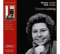 Christa Ludwig : Lieder de Strauss et Wolf. Werba.