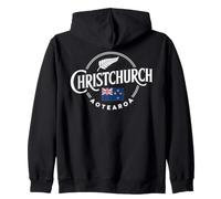 Christchurch Aotearoa City Bandera de Nueva Zelanda Sudadera con Capucha