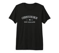 Christchurch Nueva Zelanda | Impresión gráfica de Christchurch NZ Camiseta Premium