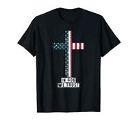Christian American in God we Trust Love Jesús Love God Bible Camiseta