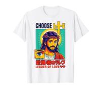 Christian Anime Lindo Kawaii Jesús Elige Líder de Vida del Amor Camiseta