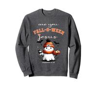 Christian Are You Falloween Jesús Lindo Retro Fantasma Halloween Sudadera