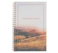 Christian Art Gifts Amazing Grace Inspirational Writing Wirebound Notebook - Is. 53:5 Bible Verse, Flexible Cover Prayer Journal, 128 Ruled Pages w/Scripture, 8.5" x 5.9" x 0.6" (216mm x 150mm x 15mm)