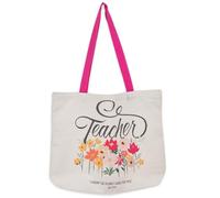 Christian Art Gifts Bolsa de mano inspiradora de las Escrituras para profesores: I Know the Plans Encouraging Bible Verse para compras, escuela y suministros de enseñanza, lona resistente, 15.75 x