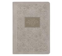 Christian Art Gifts Inspirational Zippered Journal, My Grace Is Sufficient for You Wide Ruled Notebook, 2 Cor. 12:9 Bible Verse, Taupe Vegan Leather, 336 Lined Pages W/Scripture, (9" X 6.4" X .9")