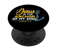 Christian Art Pop Socket - Jesus Is The Anchor of My Soul PopSockets PopGrip Adhesivo