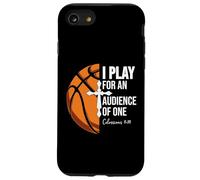 Christian Basketball Play for Audience of One Colossian 3:23 Carcasa para iPhone SE (2020) / 7/8