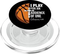Christian Basketball Play for Audience of One Colossian 3:23 PopSockets PopGrip para MagSafe
