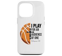 Christian Basketball Scripture 23 God Basketball Bible Verse Carcasa para iPhone 13 Pro