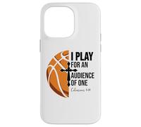 Christian Basketball Scripture 23 God Basketball Bible Verse Carcasa para iPhone 14 Pro MAX