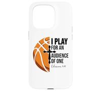 Christian Basketball Scripture 23 God Basketball Bible Verse Carcasa para iPhone 15 Pro