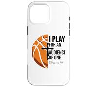 Christian Basketball Scripture 23 God Basketball Bible Verse Carcasa para iPhone 16 Pro MAX