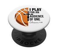 Christian Basketball Scripture 23 God Basketball Bible Verse PopSockets PopGrip Adhesivo