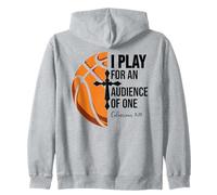 Christian Basketball Scripture 23 God Basketball Bible Verse Sudadera con Capucha