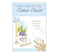 Christian Brands Tarjeta de bienvenida católica a la Iglesia Católica RCIA (paquete de 12)