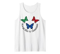 Christian Butterfly Faith Deja Que Dios se transforme Camiseta sin Mangas