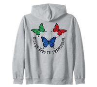 Christian Butterfly Faith Deja Que Dios se transforme Sudadera con Capucha