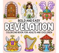 Christian Coloring Book for Adults and Children: Relaxing and Simple Large Print Designs