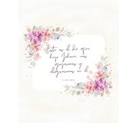 Christian Composition Notebook: Cuaderno para apuntes | Texto Cristiano de la Biblia en Espanol | 110 paginas | Notebook for Christian Women Notebook | 7.5 x 9.25 inch
