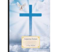 Christian Composition Notebook with Cross, Dove, & Bible Verse | Wide Ruled with Margin | 7.5 x 9.25, 120 Pages | Inspirational Notebook for School, ... 31:24 | Scripture Notebook for Bible Study