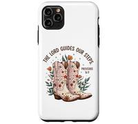 Christian Cowgirl Boots Proverbios 16:9 Verso de la Biblia Western Carcasa para iPhone 11 Pro MAX