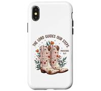 Christian Cowgirl Boots Proverbios 16:9 Verso de la Biblia Western Carcasa para iPhone X/XS