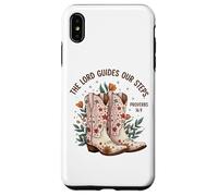 Christian Cowgirl Boots Proverbios 16:9 Verso de la Biblia Western Carcasa para iPhone XS MAX