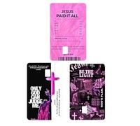 Christian Credit Card Skin - Faith-Themed Religious Card Decal, Religious Film with Inspirational Design, Cards Sticker, Decorative Cover, Cards Accessory for Grandparents Teachers Family Friends