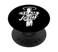 Christian Cross Religious Believe Team Jesus Christ Faith PopSockets PopGrip Adhesivo